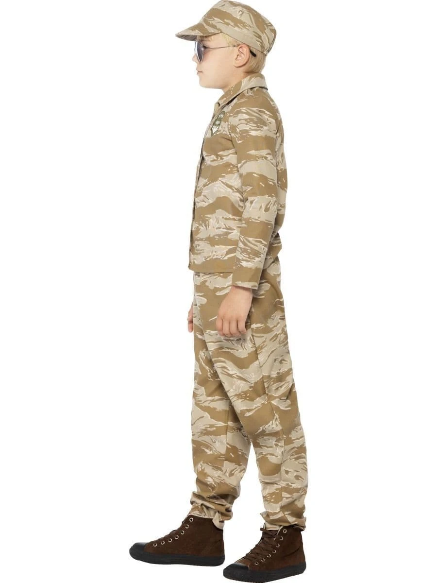 Smiffys Boy's Desert Army Costume 4 Smiffys Boy's Desert Army Costume - Image 2