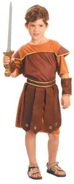 Boys Roman Soldier Fancy Dress Costume