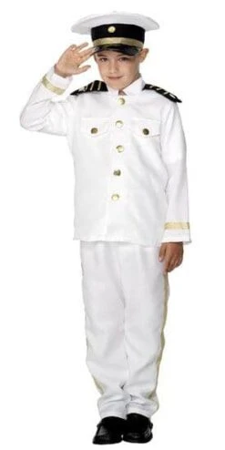 Smiffys Boys Ships Captain/Naval Officer Costume