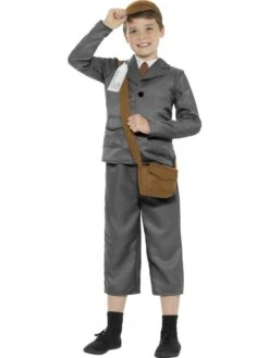Smiffys Boys World War 2 Evacuee Costume -Smiffys Store boys world war 2 evacuee costume 39358 p