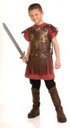Childs Gladiator Costume - Boy's Fancy Dress