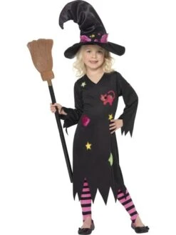Smiffys Cinder Witch Costume - Girls Halloween Costume