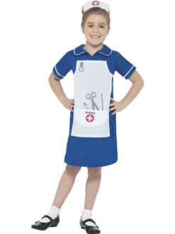 Smiffys Girl's Fancy Dress I Nurse's Costume -Smiffys Store girl s fancy dress i nurse s costume 39632 p