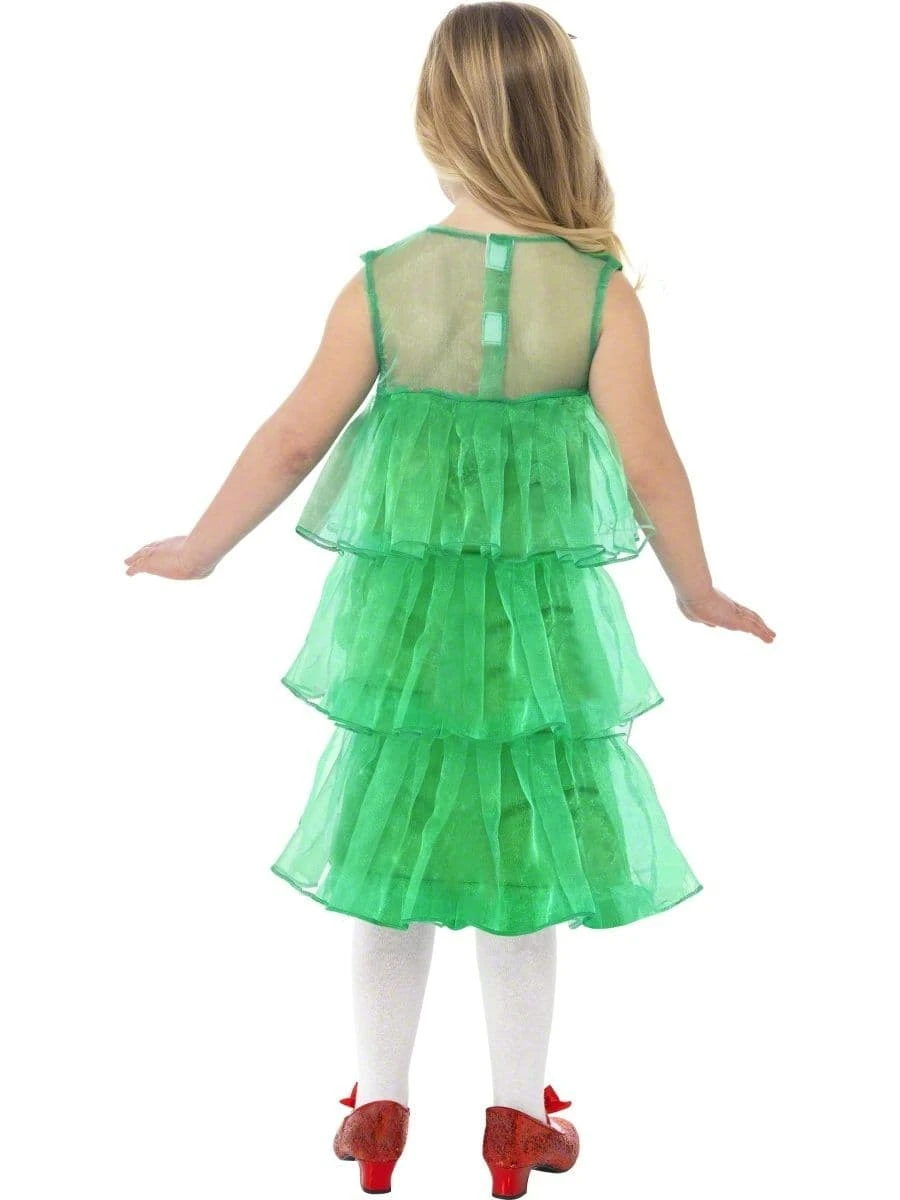 Smiffys Girls Christmas Tree Tutu Dress 3 Smiffys Girls Christmas Tree Tutu Dress