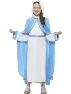 Smiffys Girls Fancy Dress | Virgin Mary Nativity Costume -Smiffys Store girls fancy dress virgin mary nativity costume choose size small 39651 p