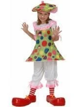 Girls Fiesta Clown Costume