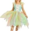 Girls Flower Fairy Princess Costume
