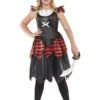 Smiffys Girls Gothic Pirate Costume