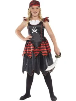 Smiffys Girls Gothic Pirate Costume