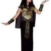 Girls Queen Of The Nile Costume - Black & Gold -Smiffys Store girls queen of the nile costume black gold 11590 p