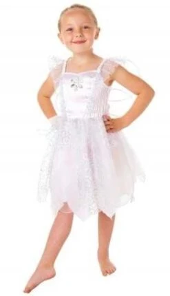 Girls White Fairy Costume