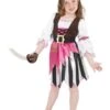 Smiffys Pink Pirate Girl Costume