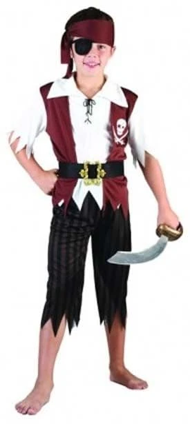 Pirate Boy Fancy Dress Costume 3 Pirate Boy Fancy Dress Costume