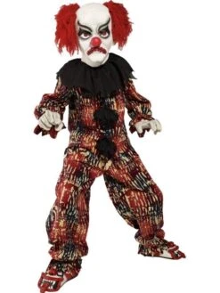 Smiffys Scary Clown Costume - Boys Halloween Costume