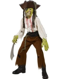 Smiffys Cut Throat Pirate Costume - Boys Halloween Costume