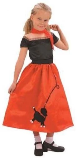 Girls Teeny Bopper Poodle Costume