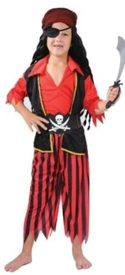 Pirate Boy Costume With Eyepatch