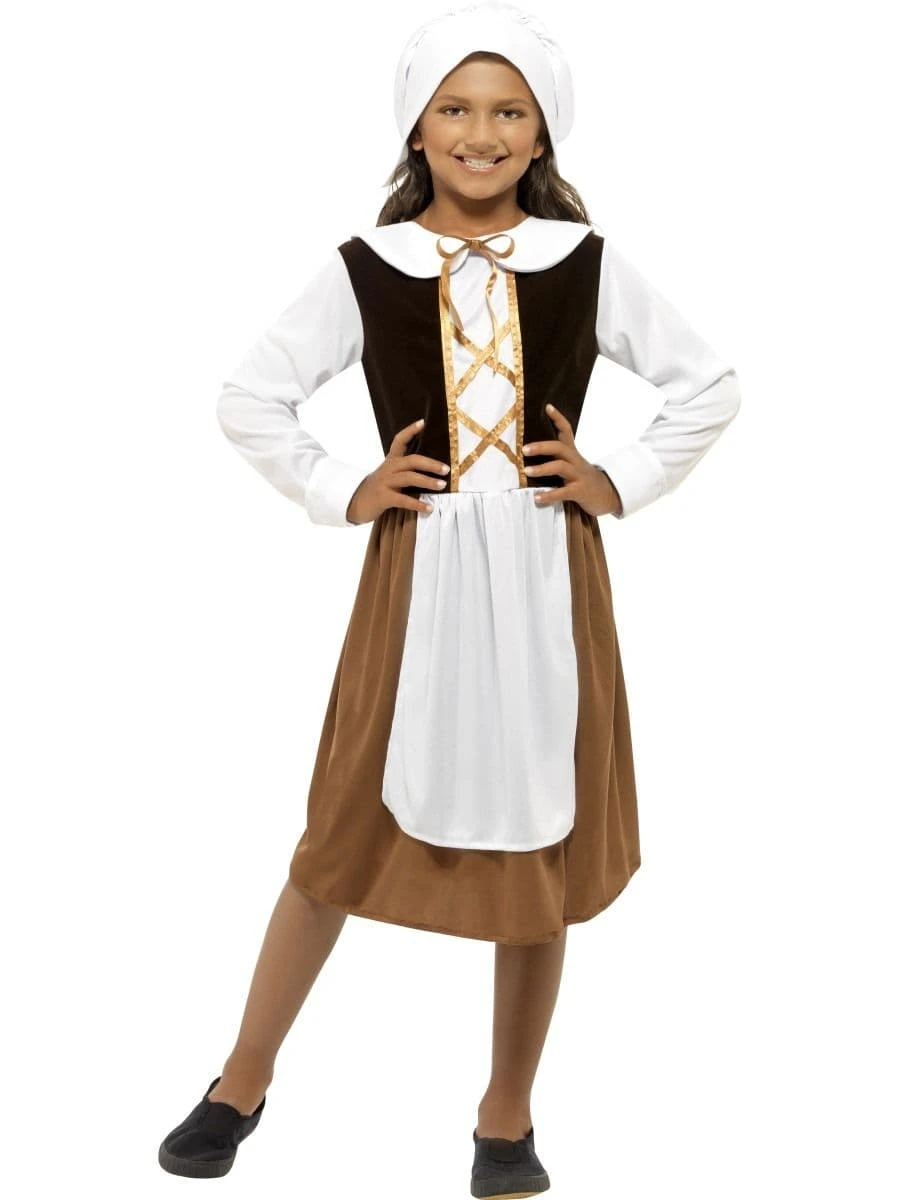 Smiffys Tudor Girls Costume 5 Smiffys Tudor Girls Costume - Image 3
